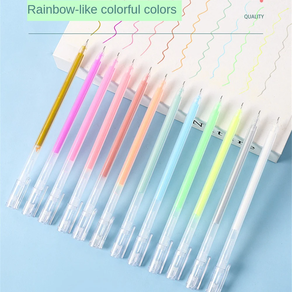 

Large Capacity Neutral Pen Plastic Shell Hand Account Stationary Supplies Creative Color Pen Smooth Drawing Doodling Diy