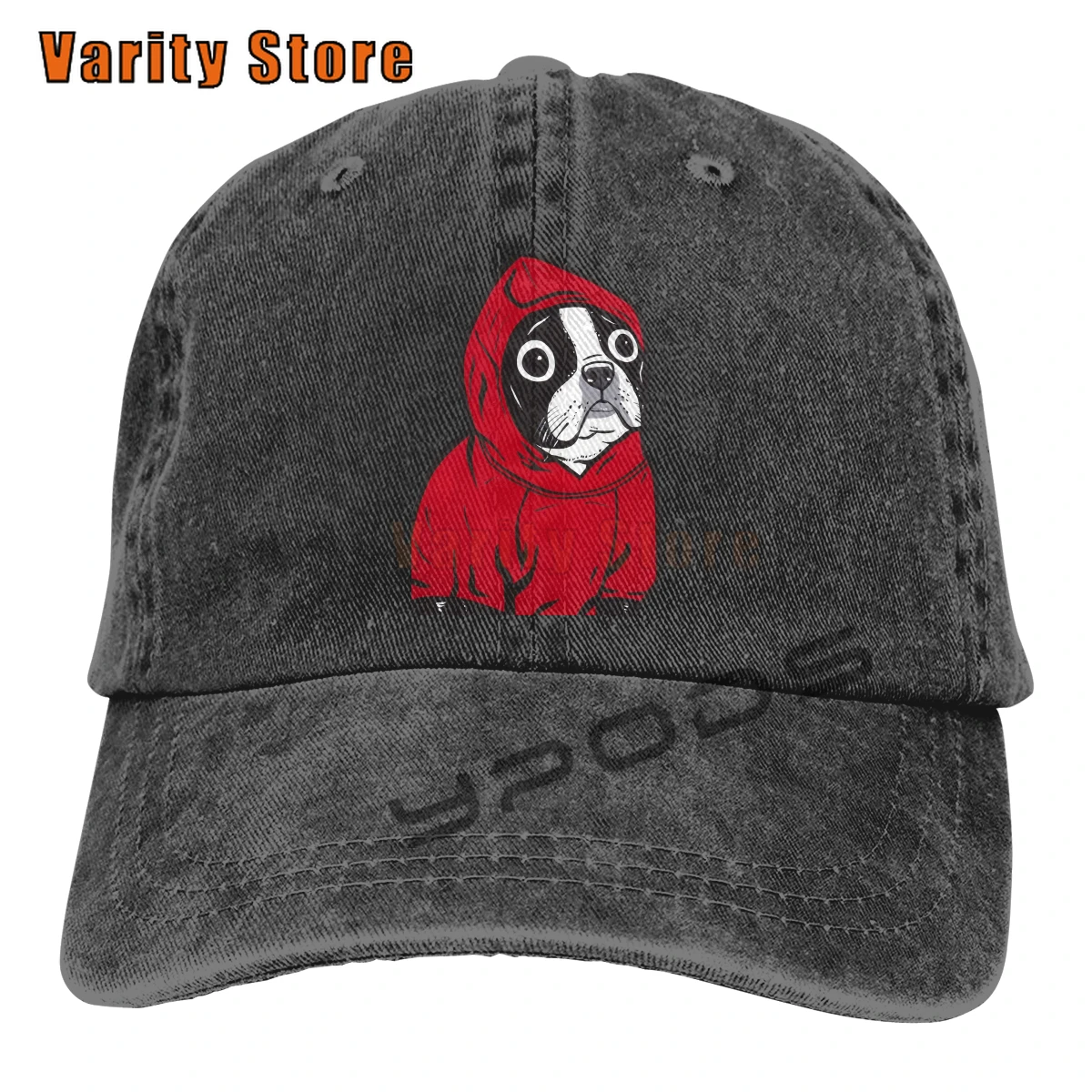 

Men's Caps Boston Terrier In A Red Hoodie Baseball Caps Peaked Cap French Bulldog Pet Dog Lover Sun Shade Hats For Men