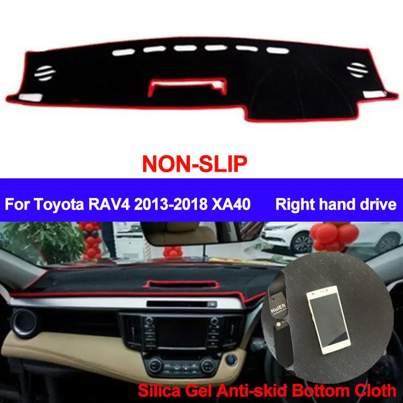 

Коврик для приборной панели автомобиля, крышка приборной панели для Toyota RAV4 2013 2014 2015 2016 2017 2018 XA40