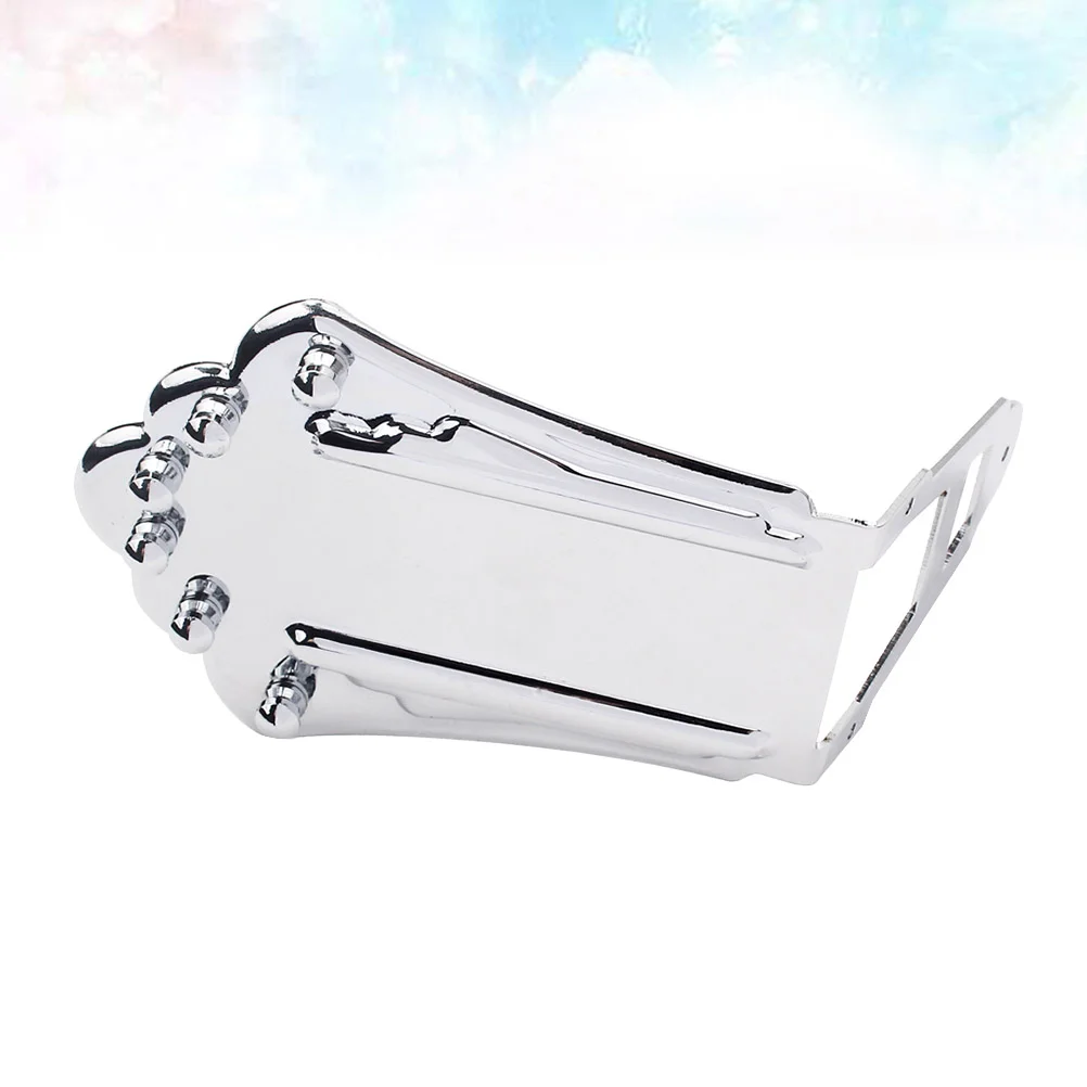 

Metal Soild Trapeze Tailpiece String Drawing Board For Jazz Guitar Use(Silver)