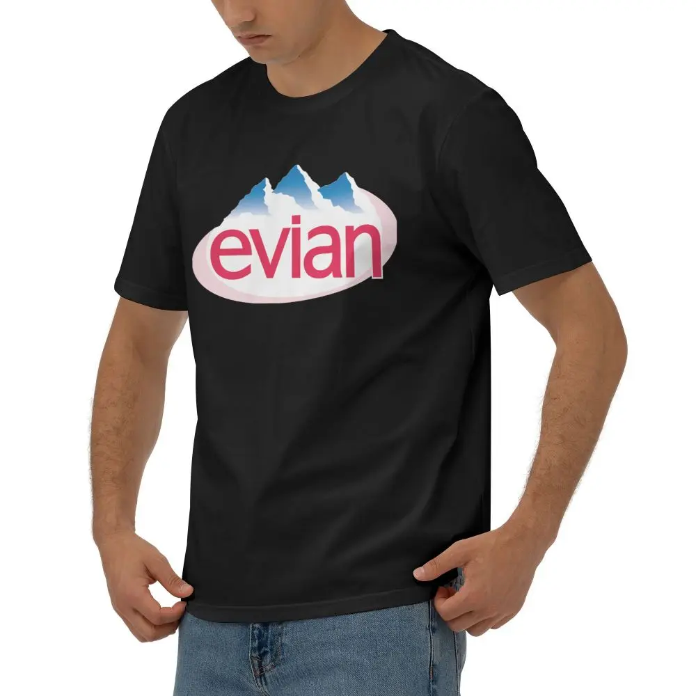 НОВАЯ модная футболка Evian с принтом хлопковая мужская мужские топы забавная