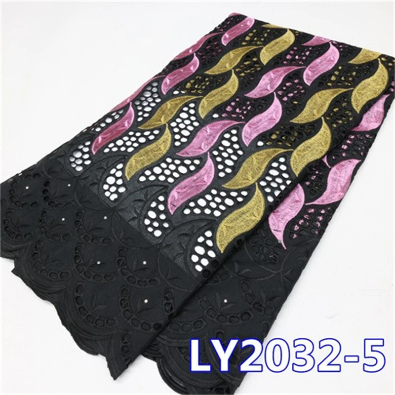 2023 Высококачественная африканская кружевная ткань швейцарская хлопковая