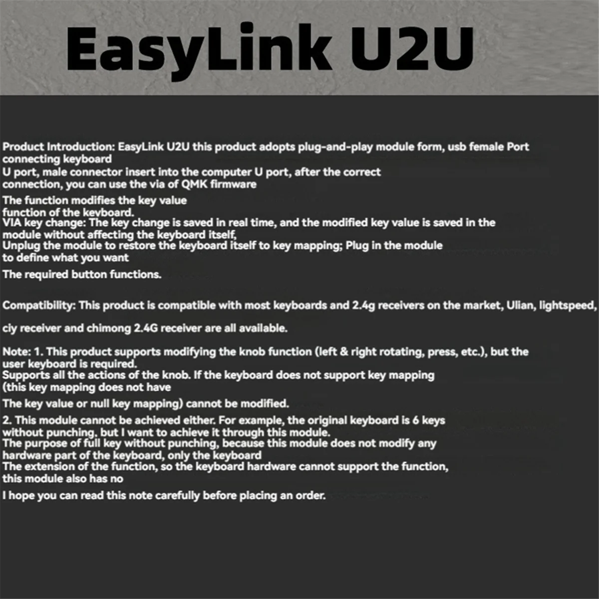 Механическая клавиатура с модулем U2U Qmk универсальная модификация клавиш через