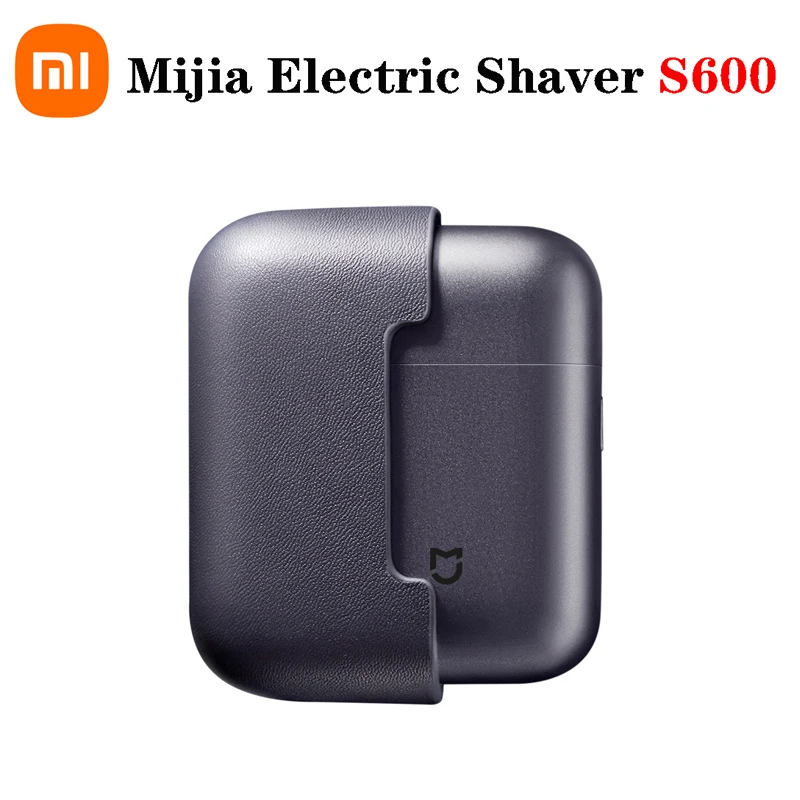

Xiaomi Mijia Electric Shaver S600 mini portable razor IPX7 waterproof Ceramic cutter head Brushless Motor with leather case