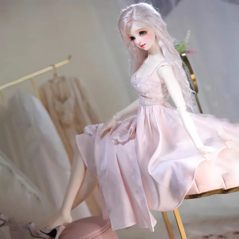 Ночное платье из натурального шелка для шарнирной куклы 1/3 SD W467