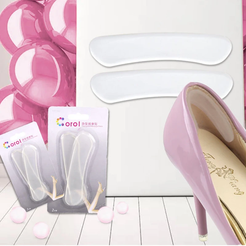 

Transparent Heel Pad Women's High Heels Anti-wear Shoe Stickers Invisible Pain Relief Patch Silicone