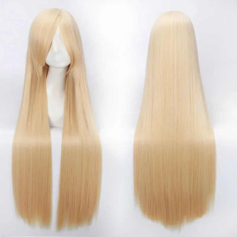 100 см 42 дюйма длинный прямой парик для косплея женский универсальный мультяшный