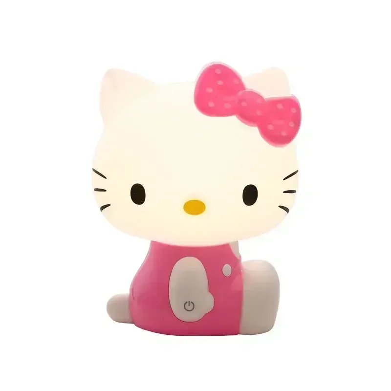 3D светодиодный маленький ночник Touch Hello Kitty USB для кормления детей в доме спальне