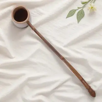 Бамбуковая ложка для воды с длинной ручкой, карбонизированная, для чая, домашнего использования, ванны, душа, сауны (art.: 3920dbec561ee) - 3920dbec561ee