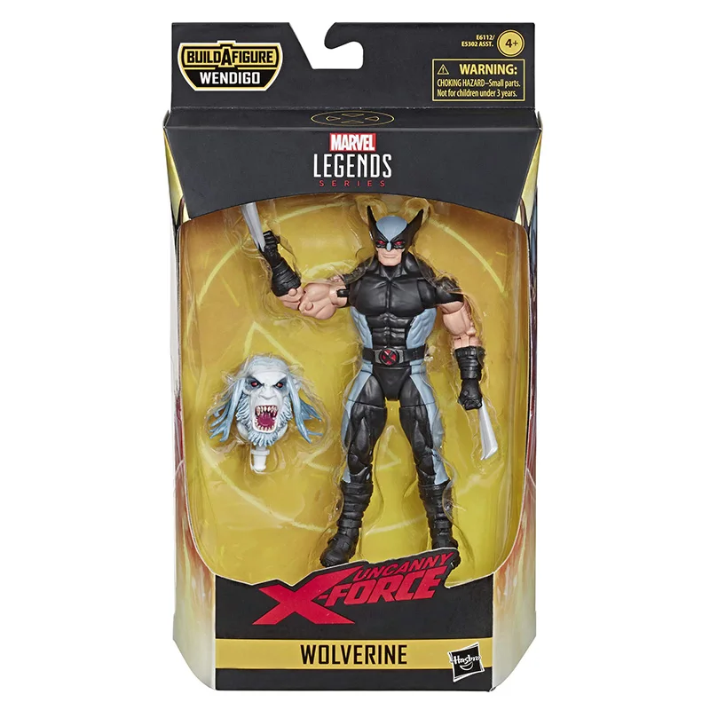 

Marvel Classic Hasbro Legends Series Collectible Action Figure Wolverine Toy (X-Men/X-Force Collection) with Wendigo Build