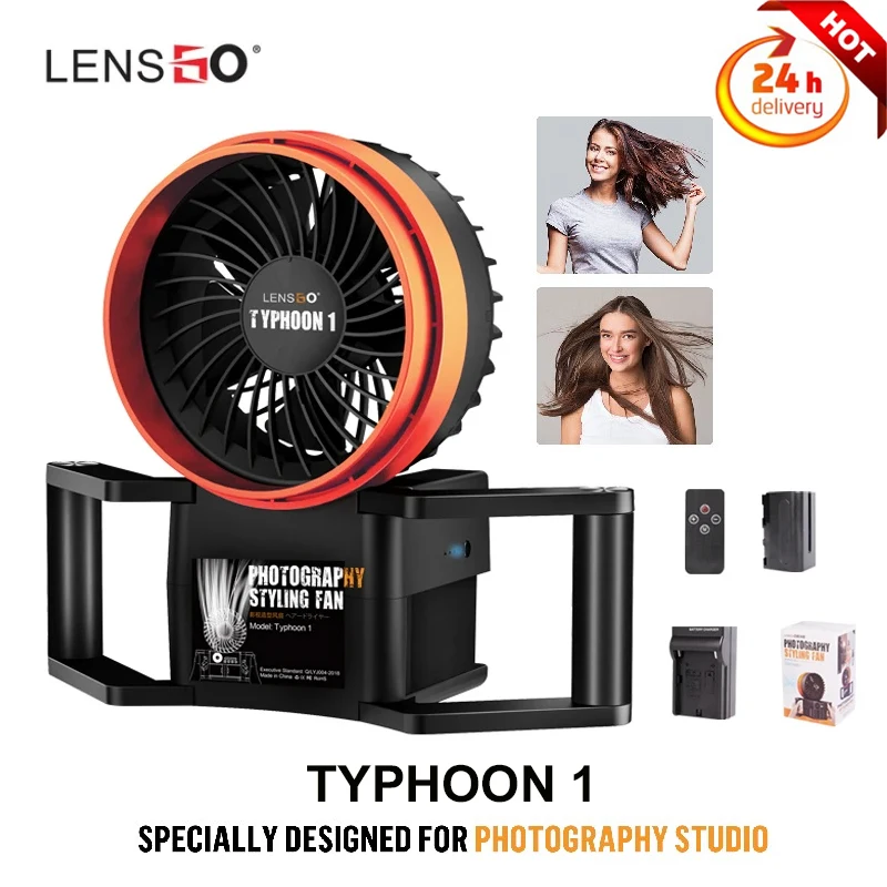 LENSGO 50 Вт Профессиональный фотовентилятор для студии с короткими видео