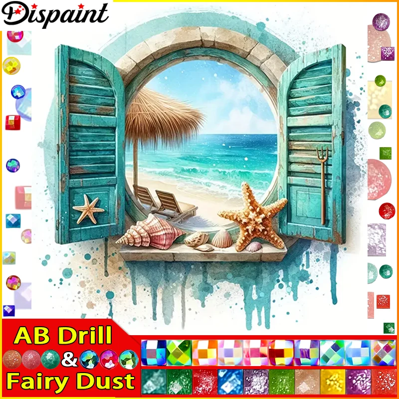Dispaint Fairy Dust AB Алмазная картина Полная квадратная/круглая дрель 5D DIY &quotПляж