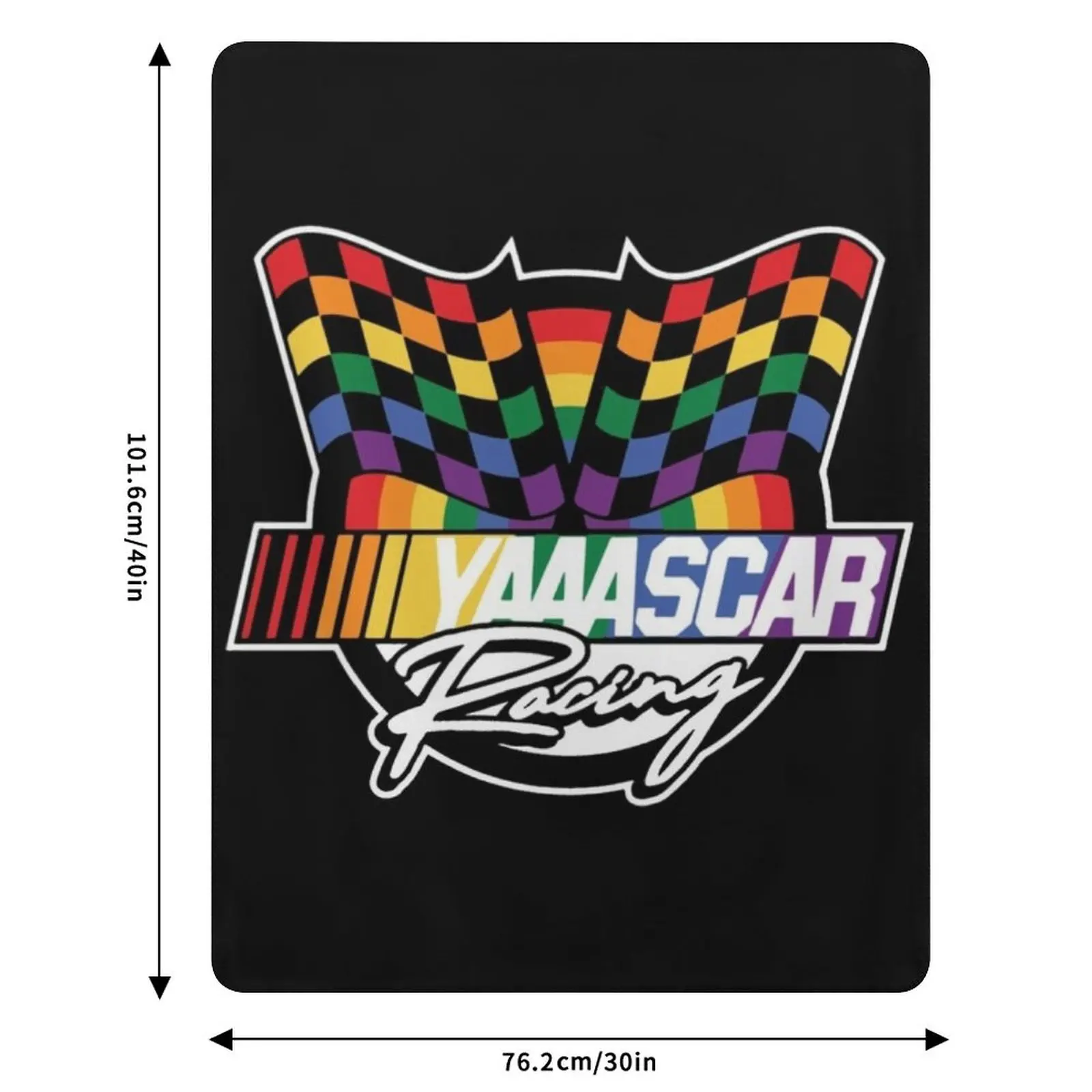 Плед с клетчатым флагом NASCAR YAAASCAR, уютный домашний плед, подарок на Рождество и праздники (art.: 3920db759d148) - 3920db759d148