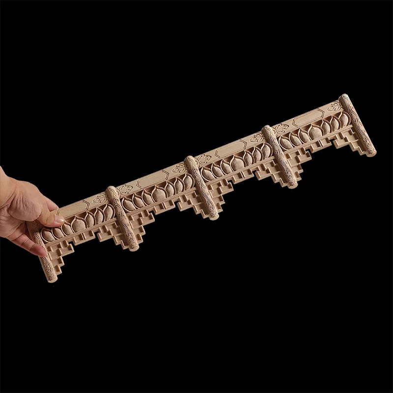 Резьбовые линии деревянная аппликация искусственная кожа неокрашенный орнамент