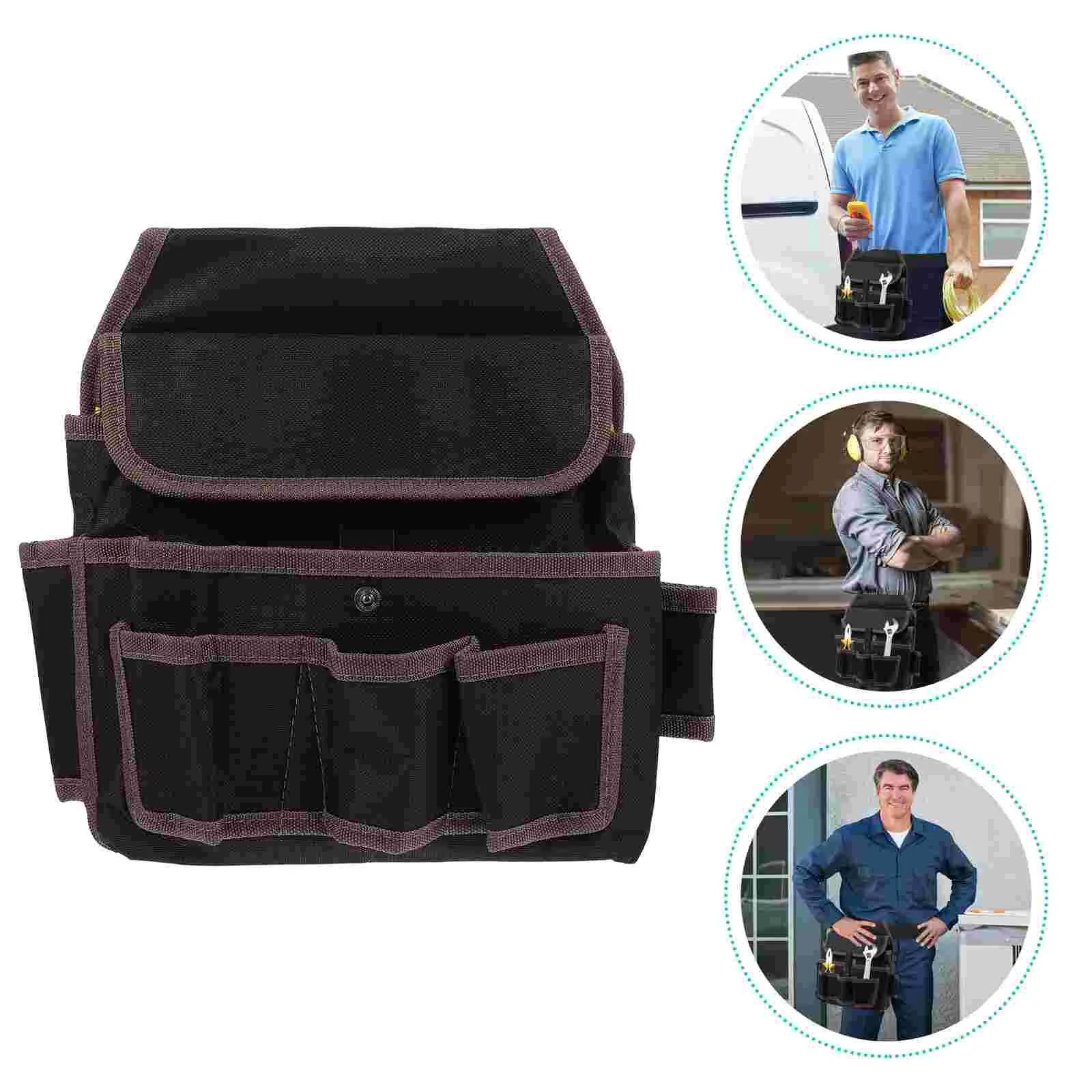 

1pc Tool Organizer Durable Useful Multi-functional Tool Carrying Pouch Waist Tool Bag for Worker
