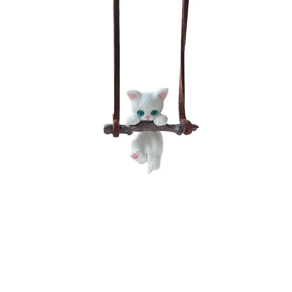 

Классическая креативная маленькая кошка, киска на качели, сумка для автомобиля, модель фигурки, игрушки, подарок