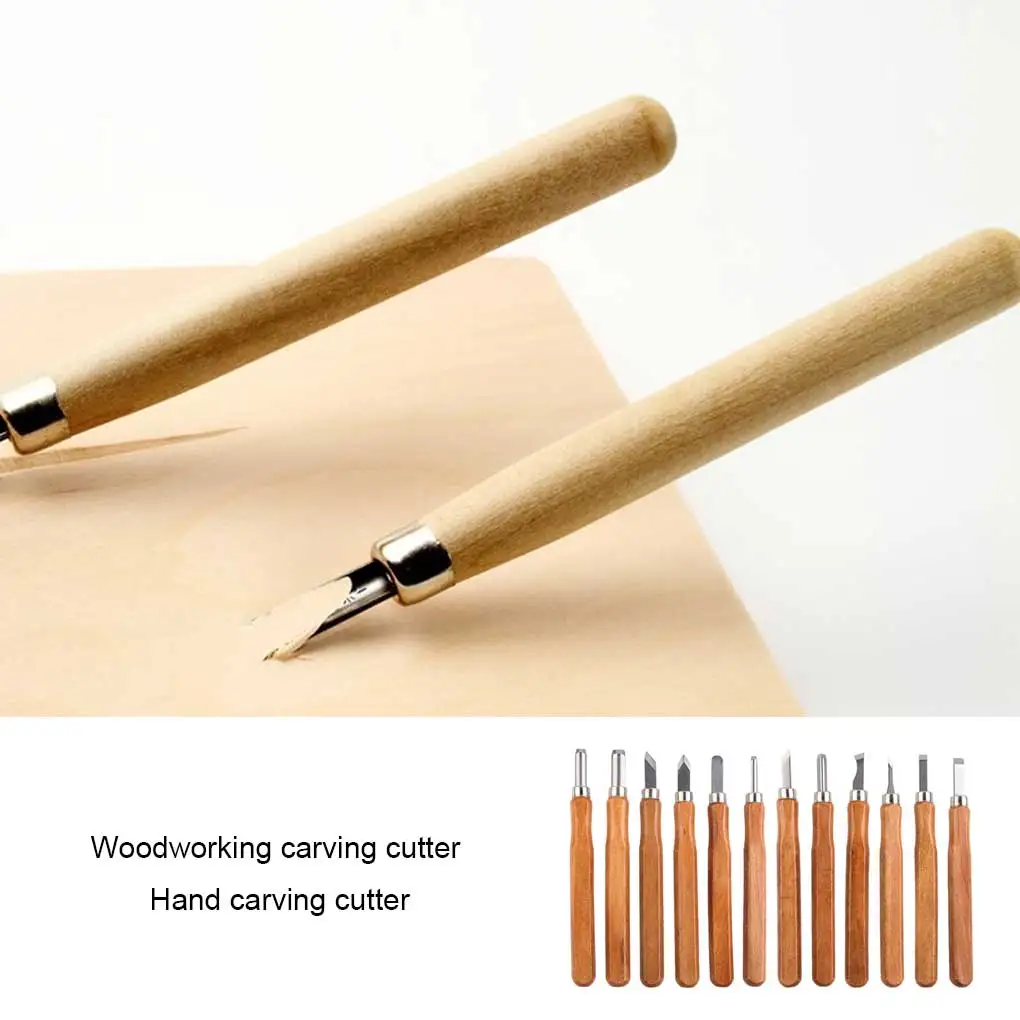 

12PCS Set Wood Engraving Tools Professional Woodcarving Carpentry Hand