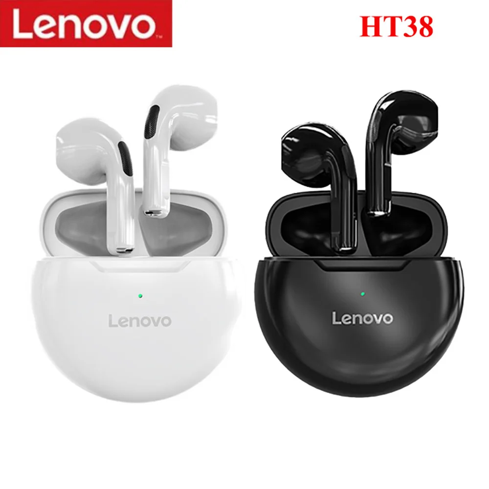 

Original Lenovo HT38 TWS Earphone Wireless Bluetooth 5.0 Headphones HD Low Latency Hi-Fi Stereo Bass Headsets with Mic