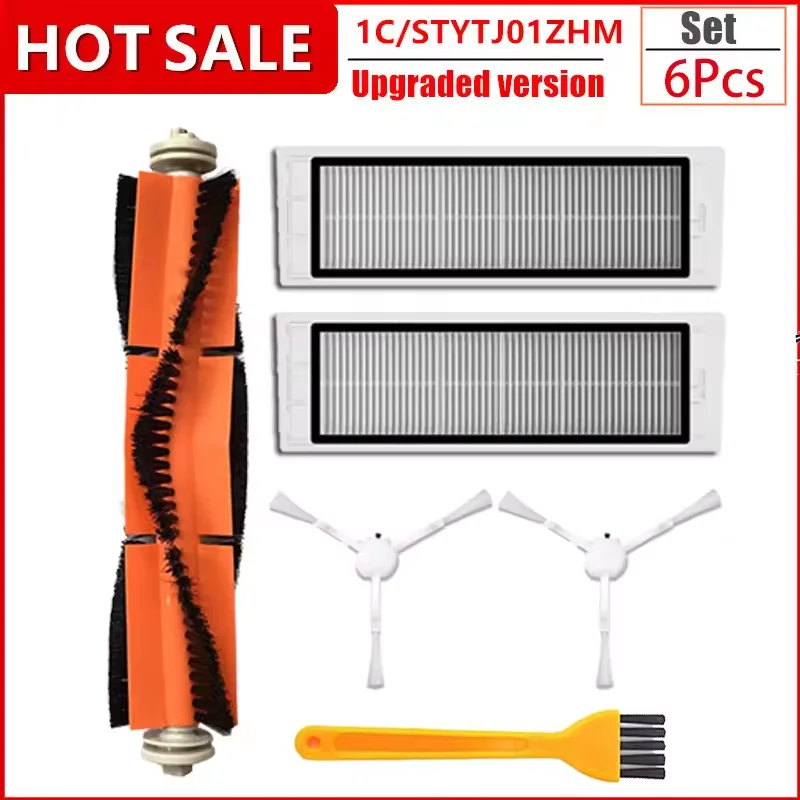 Для Xiaomi Mijia 1C STYTJ01ZHM 1T Mi Robot Vacuum Mop Dreame F9 Hepa Filter Основная боковая щетка Швабра Ткань Запчасти для пылесоса