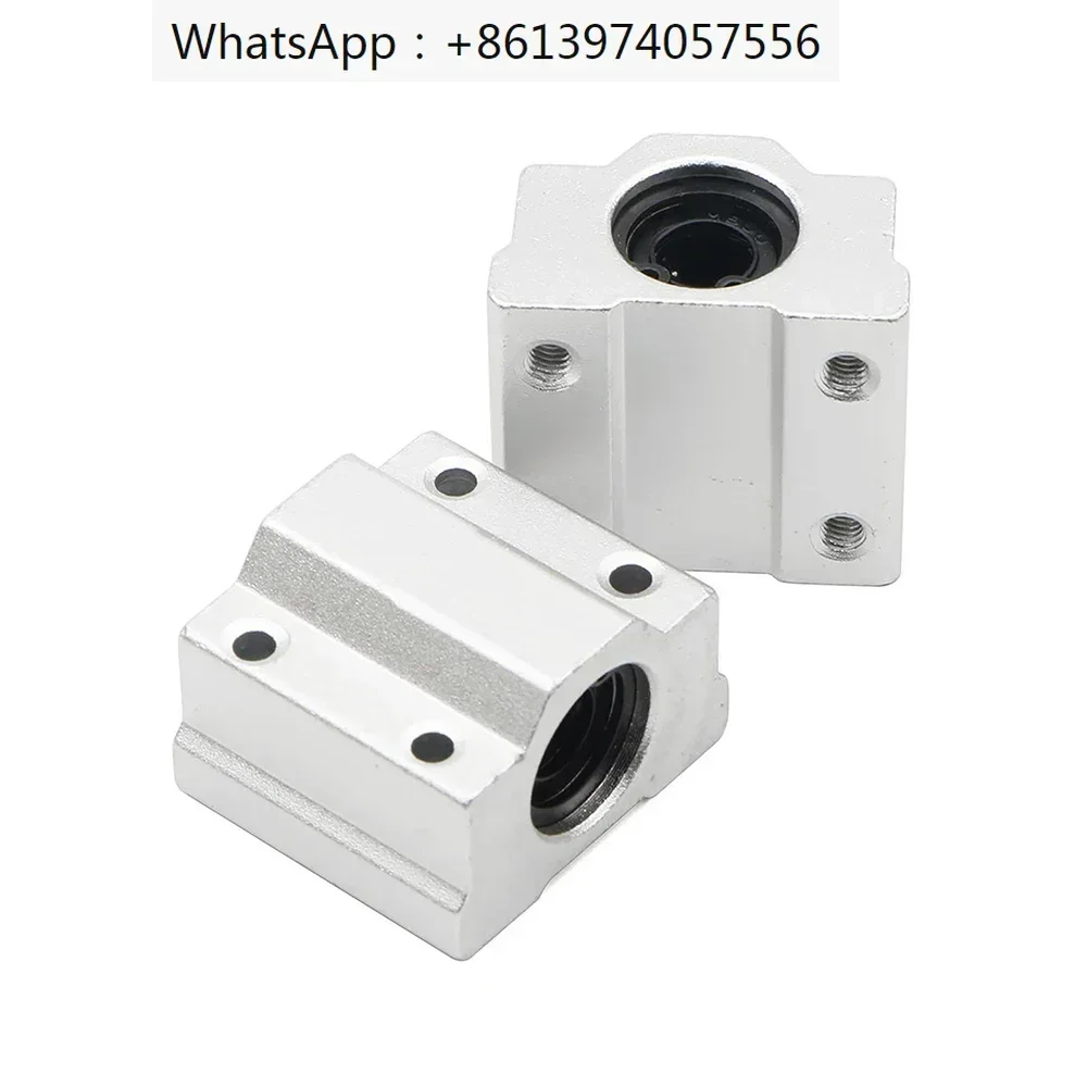 4 шт./лот Bantalan Bola Gerak Linier Blok Geser Втулка SC8UU SCS8UU SC10UU SCS12UU 16UU 20UU 25UU Poros 3D-принтер с ЧПУ