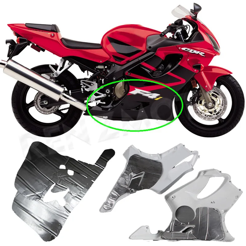 

Pre-Cut Heat Shield Fairing Melting Protection for Honda CBR600F4i F4 1999-2007 Heat Shield