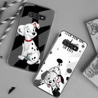 cute cartoon dog 101 dalmatians phone case tempered glass for samsung s20 ultra s7 s8 s9 s10 note 8 9 10 pro plus cover