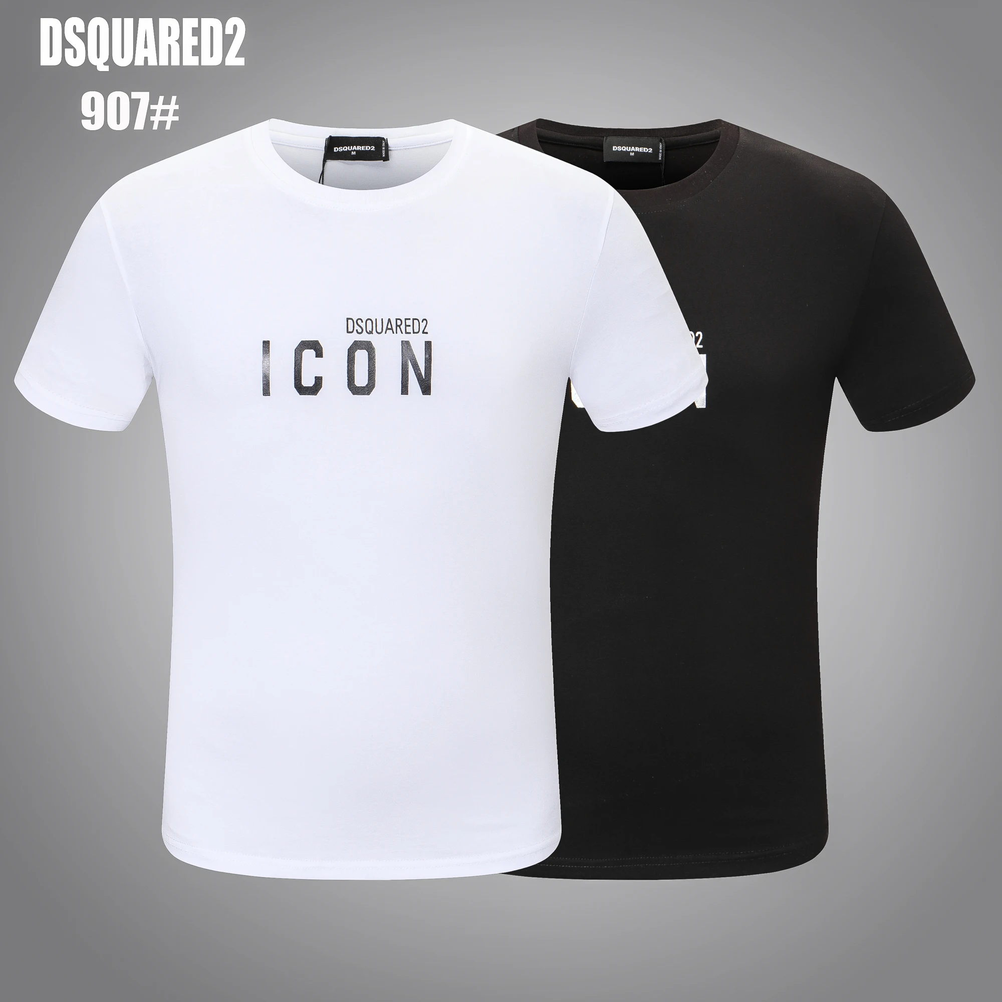 Dsquared2-oversized cotton T-shirt, designer embroidery, customized models, new arrivals 907