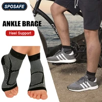 ankle brace compression support sleeve for pain relief of ankle sprained swollenachilles tendonitisplantar fasciitisheel spur
