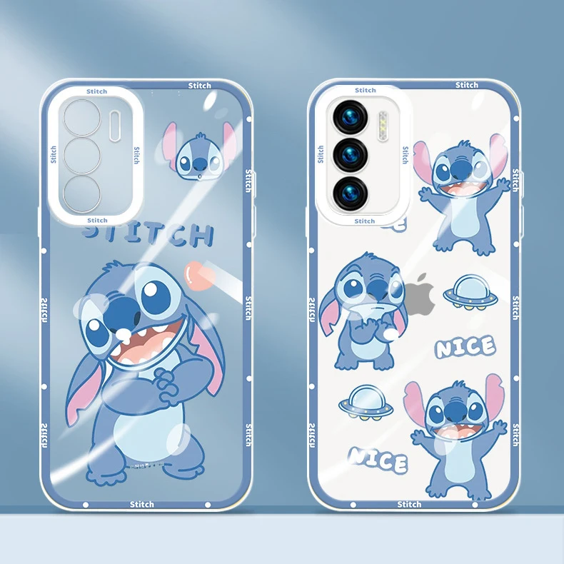 

Disney Cartoon Stitch Transparent Soft Silicone Phone Case for Xiaomi Redmi Note 11 11S 10 10S 9S 9 Pro Max 8 7 6 5 10C 9A 9C 8A