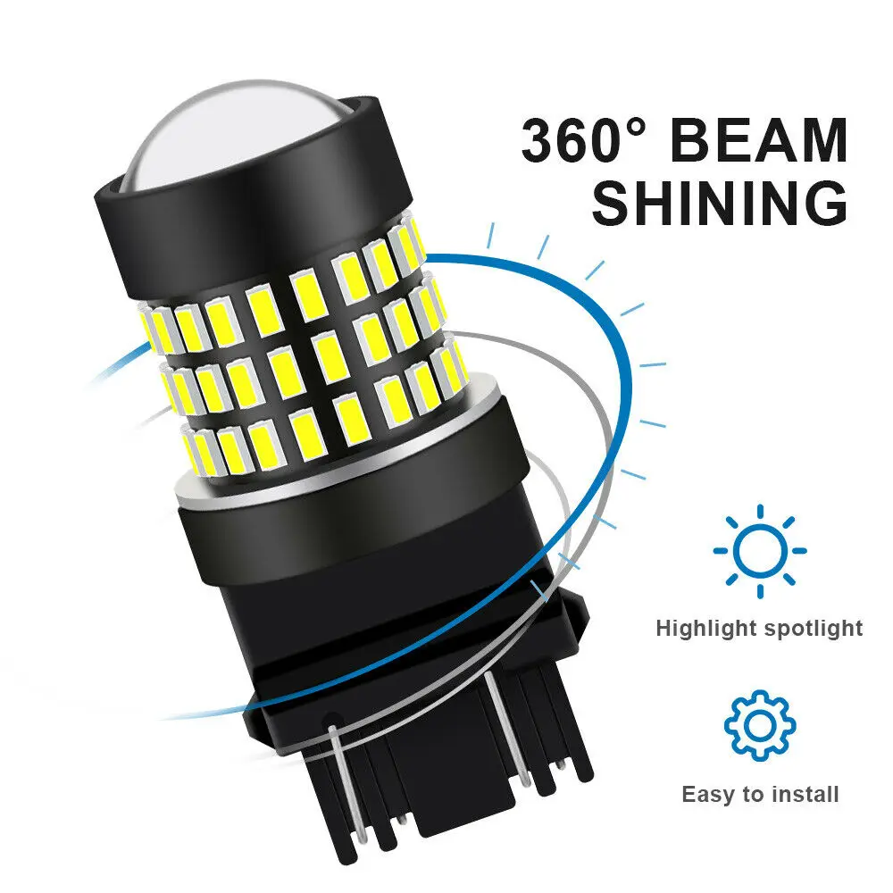 Winetis 2X 3156 3157 3057 78Smd-3014 6000K белые светодиодные лампы заднего хода | Автомобили и