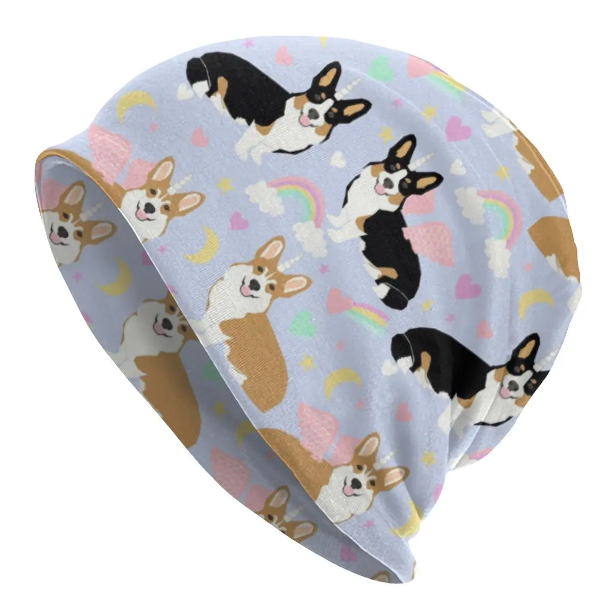 

Corgi Unicorns Pastel Kawaii Bonnet Beanie Knit Hat Women Men Hip Hop Dog Winter Warm Skullies Beanies Caps for Ski
