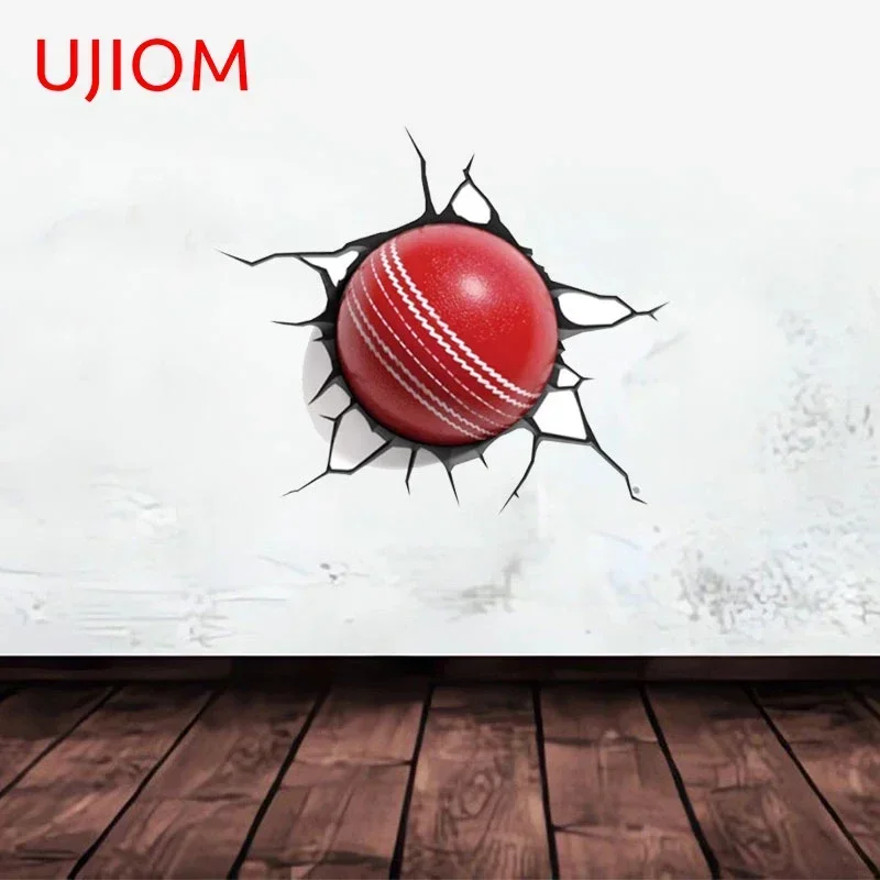3D наклейки на стену в виде крикета и трещин 13 см