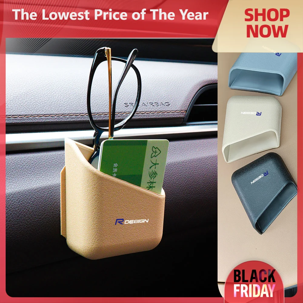 Ящик для хранения автомобильного интерьера органайзер значков 2 шт. Volvo Rdesign T6 AWD C30