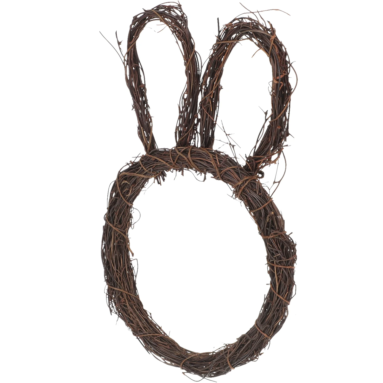 

Wreath Rattan Easter Bunny Garland Diy Frame Rabbit Grapevine Rings Ring Door Woven Hanging Pendant Front Natural Circles