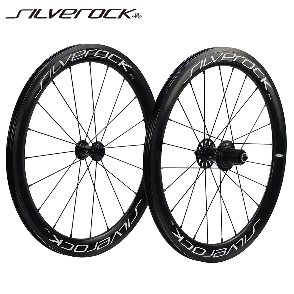 

SILVEROCK SR40 Alloy V Brake Wheelset 20" 406 451 Rim Caliper Brake 4cm High Profile 74 130 Folding Bike Minivelo Wheels