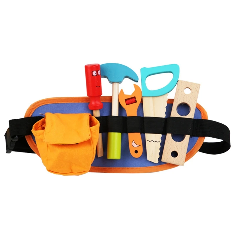 

N80C Children’s Pretend Toolbox Toy Educational 3D Puzzle Carpenter Toy for Kids 3+