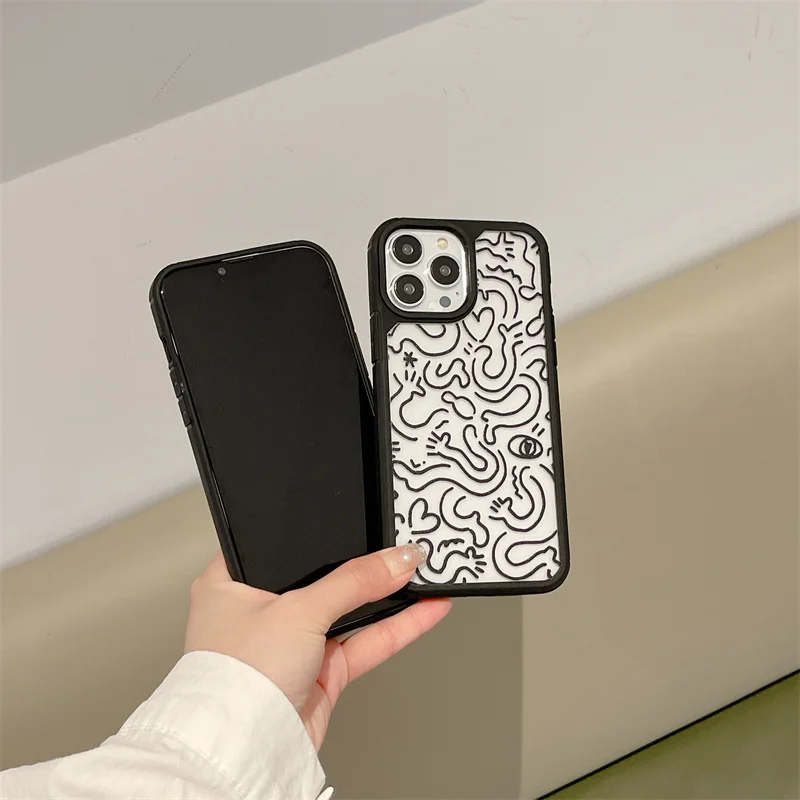 Армированный чехол для телефона Artist Sense черный iPhone 15 13 Mini 14Pro 11 12 Xs Max XR 7/8 Plus SE2