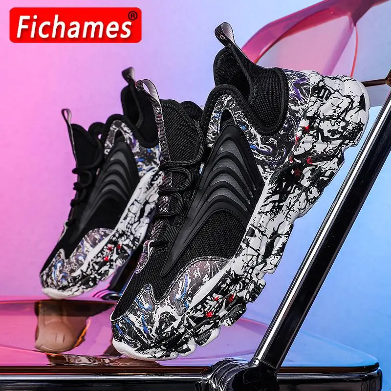 

Men Casual Shoes Mens Fashion Chunky Sneakers Thick Sole Height Increasing Shoes Hard-Wearing Male Tenis Sports Fitness Footwear