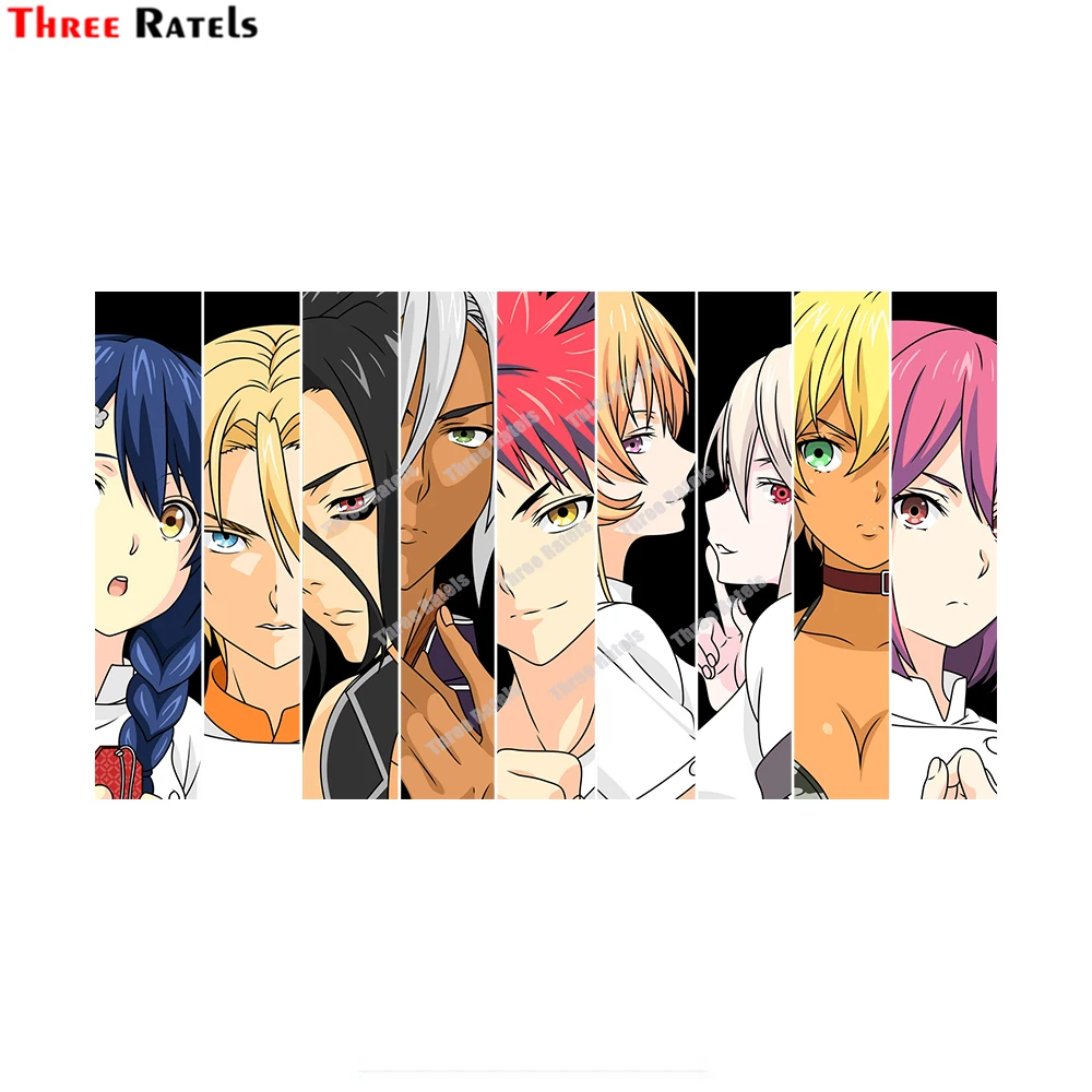 

Three Ratels D857 Shokugeki No Soma Stickers And Decals For Luggage Helmet Laptop Skateboard Guitar Helmet Decor