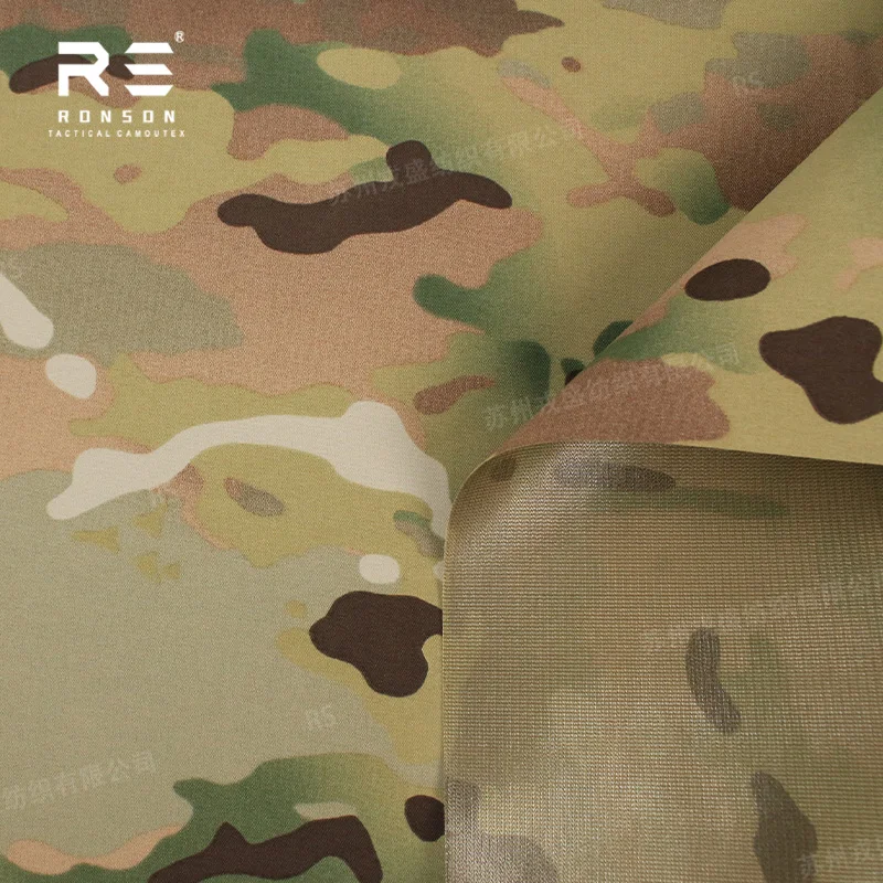 Фото MC Multicam Camouflage 184T Nylon Taslan TPU 3-слойная ламинированная ткань Дышащие и водоотталкивающие уличные куртки с NIR №3