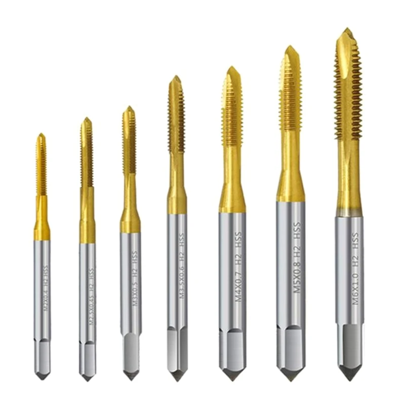 

Titanium-Coating Screw Tap Drill Bit Metric Straight Flute Thread Tap Hand Tools