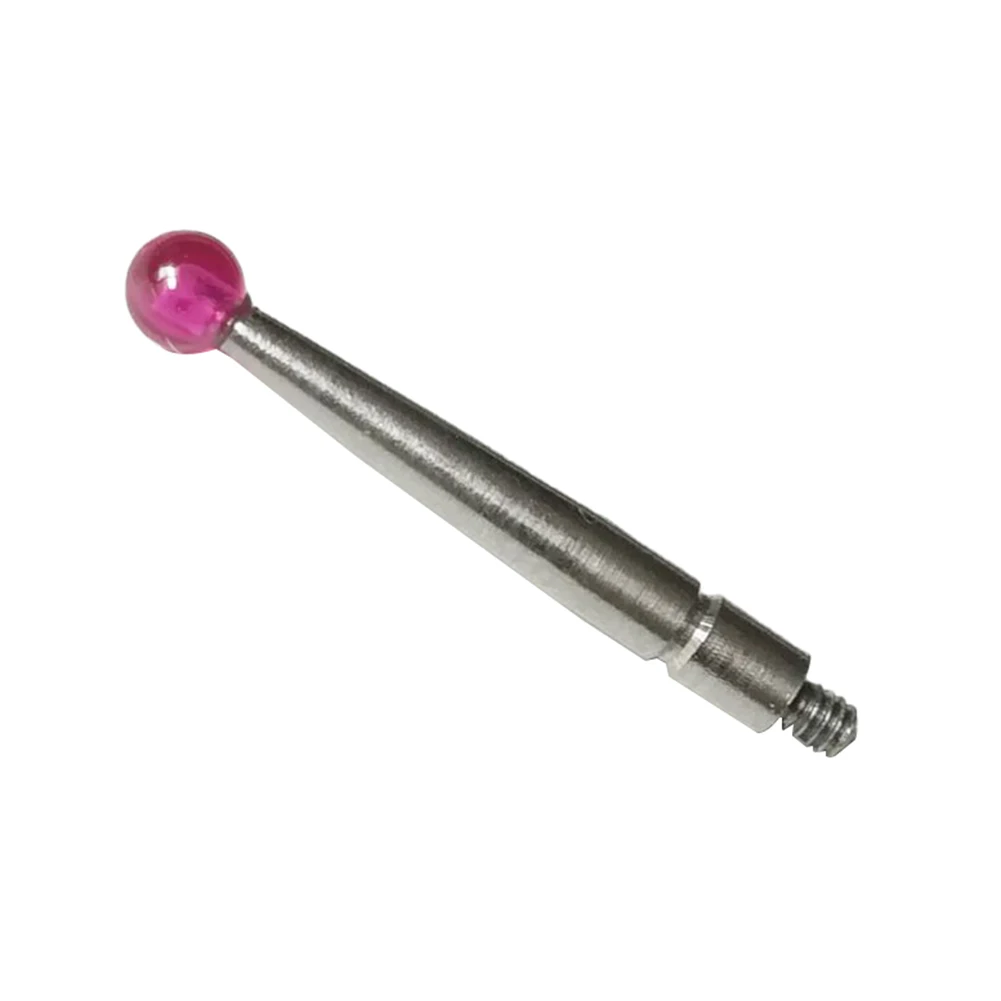 

1 Pc Contact Points For Dial Test Indicator Tounch Probe M1.6 Thread 3mm Red Gemstone Ball 20.9mm For Metalworking Accessories
