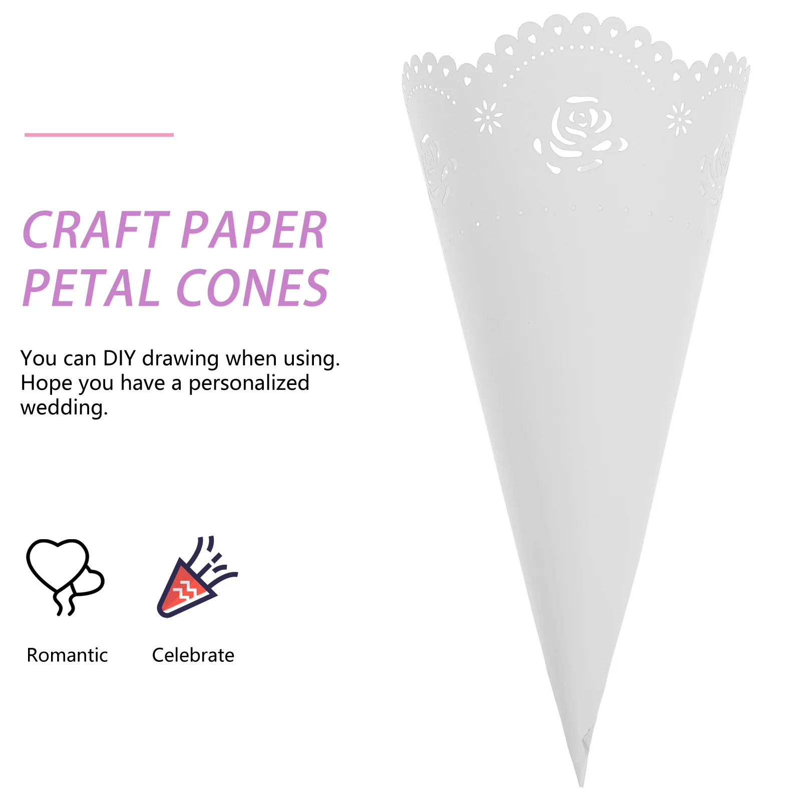 20 шт. пакеты для бросания лепестков поднос украшения держатели конфетти бумажные