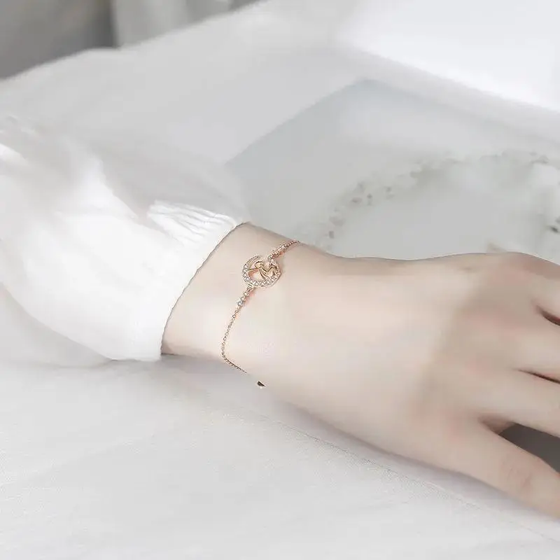 

Korean version 2022 new trendy little prince bracelet fashion all-match diamond bracelet ladies party gift