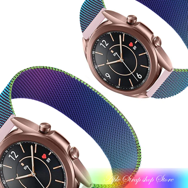 Magnetic loop band for Amazfit gts 2mini Bip/Gtr/47mm/42mm/GTR2/2e 20mm 22mm Metal watch strap Bracelet correa Amazfit bip strap