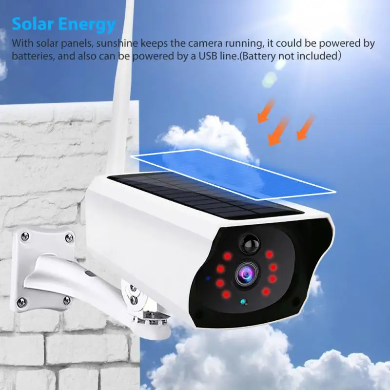 

Беспроводная IP-камера с солнечной панелью, 1080P, Wi-Fi, 2 МП