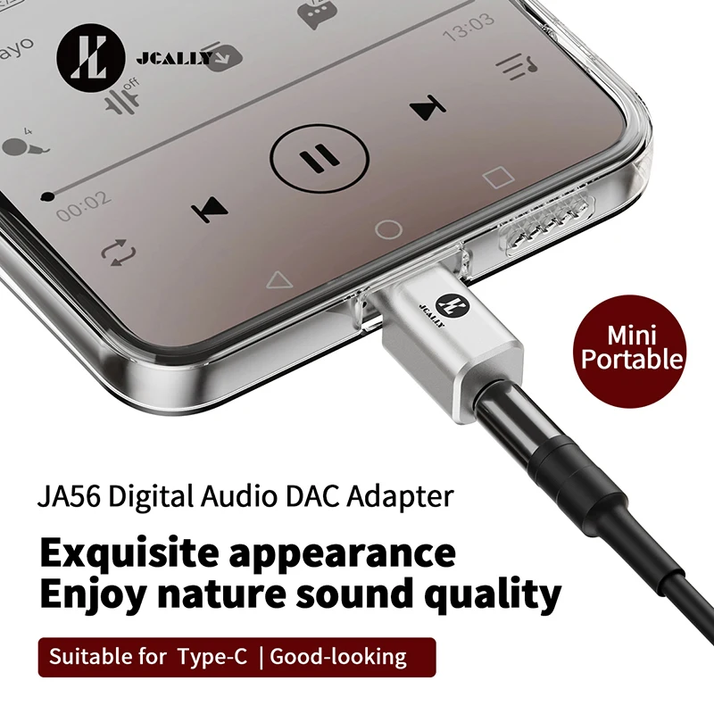 Металлический адаптер для Jmelak JA56/JA10i C100 Lightning/Type-C на цифровой аудиокод 3