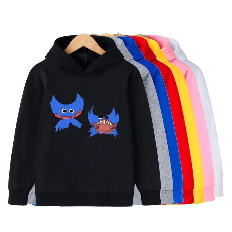 

Poppy playtime huggy wuggy hoodie boy and girl unisex classic fashion men women's hoodies streetwear oversized sweatshirts cloth