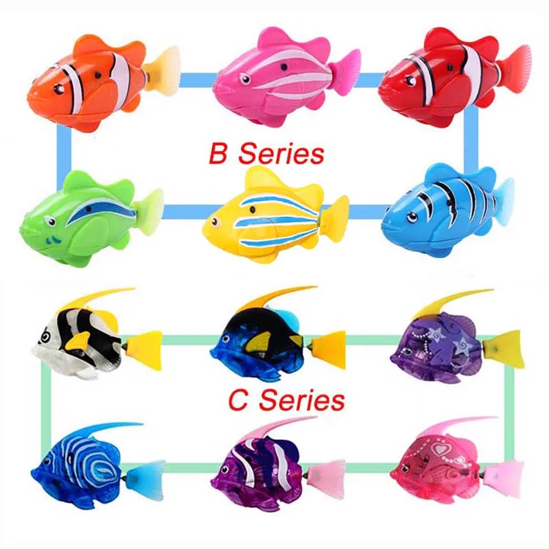 

Flash Swimming Electronic Pet Fish Bath Toys for Children Kids Bathtub Battery Powered Swim Robotic for Fishing Tank Decoration