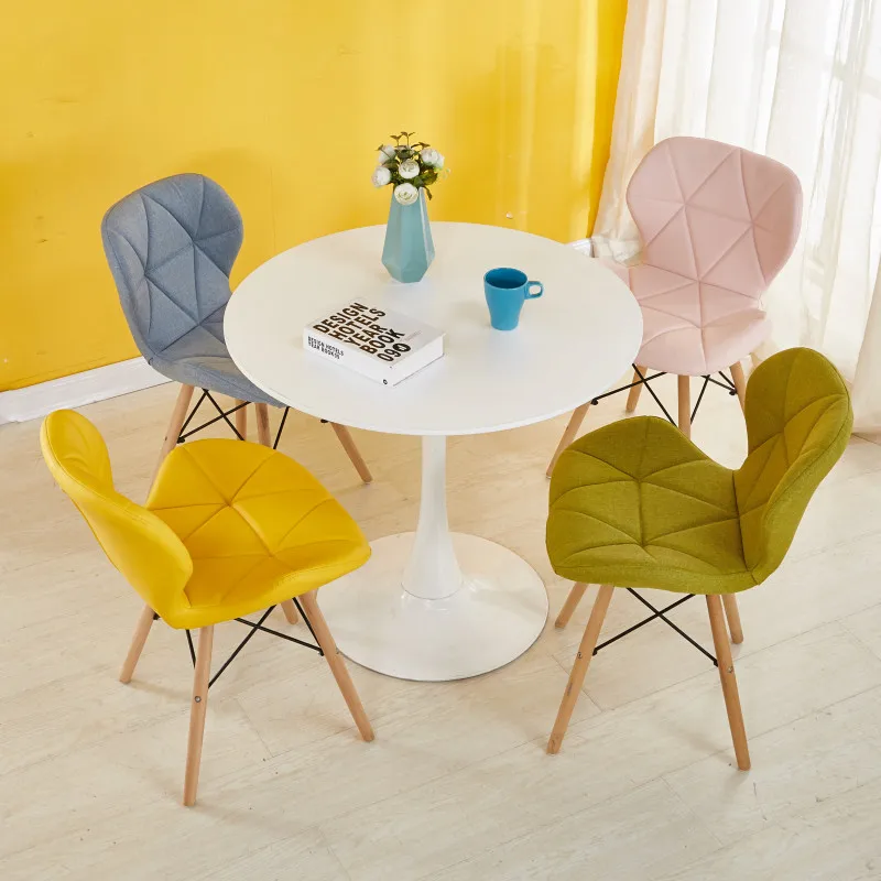 

Dining Chairs Study Dining Room Back Chair Home Simple American Retro Butterfly Chairs Nordic Living Room Dining Chair Sillas